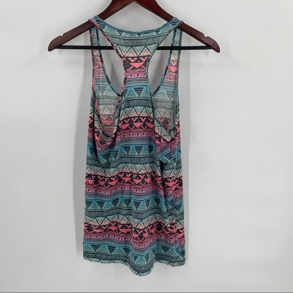PINK Victoria’s Secret tank top size medium pink blue boho southwest - Picture 6 of 7
